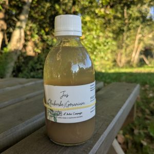 Jus de Rhubarbe/géranium rosat